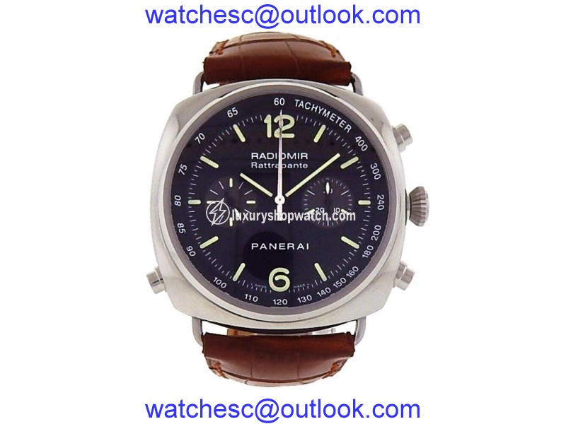 Panerai Radiomir Chronograph Rattrapante PAM0214 Stainless Steel Automatic 44mm Mens Watch Panerai