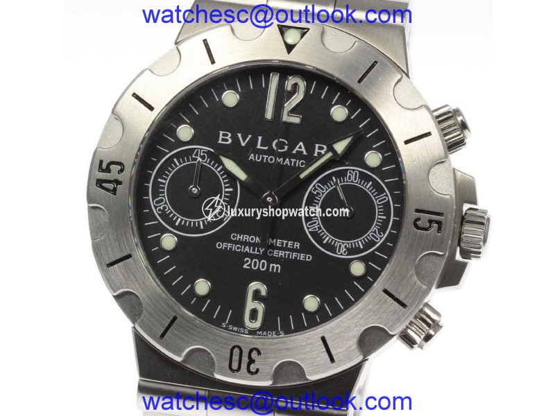 Bulgari Diagono Scuba SCB38S Stainless Steel Automatic 38mm Mens Watch Bulgari