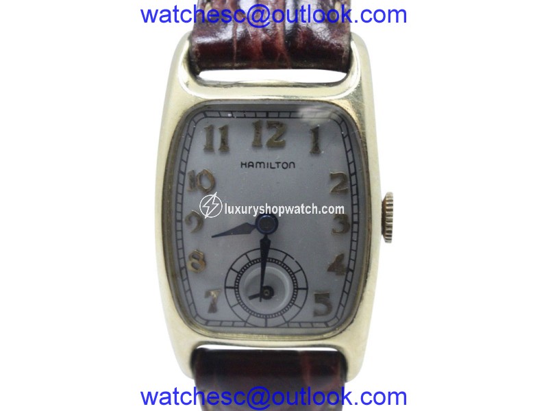 Hamilton Stainless Steel / Leather Manual Vintage 23mm Mens Watch Hamilton