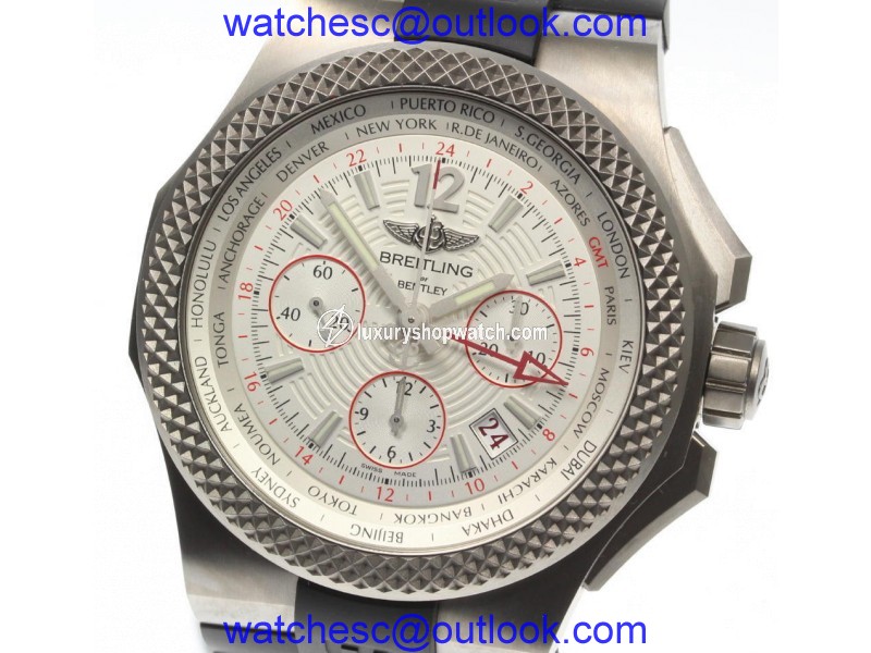 Breitling Bentley EB0433 Titanium / Rubber Automatic 45mm Mens Watch Breitling