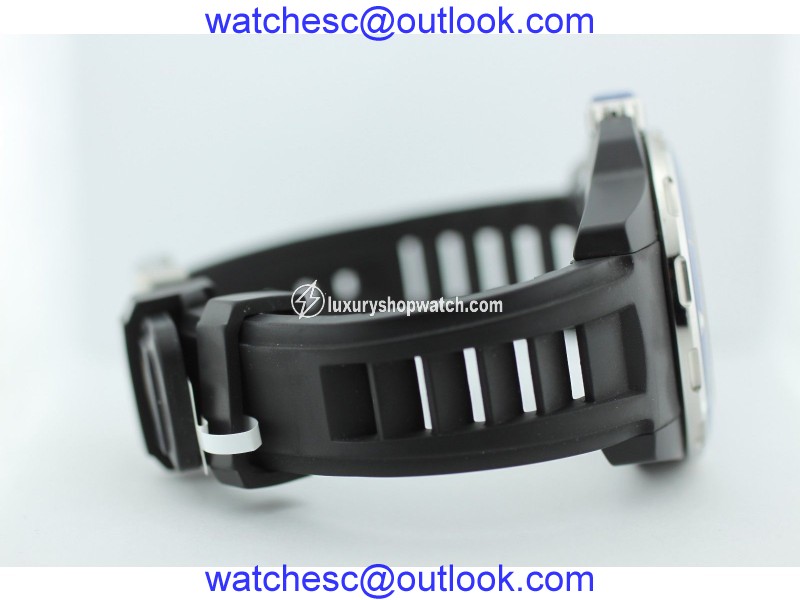 Chanel Black and Blue Rubber Clad J12 Marine Watch Chanel