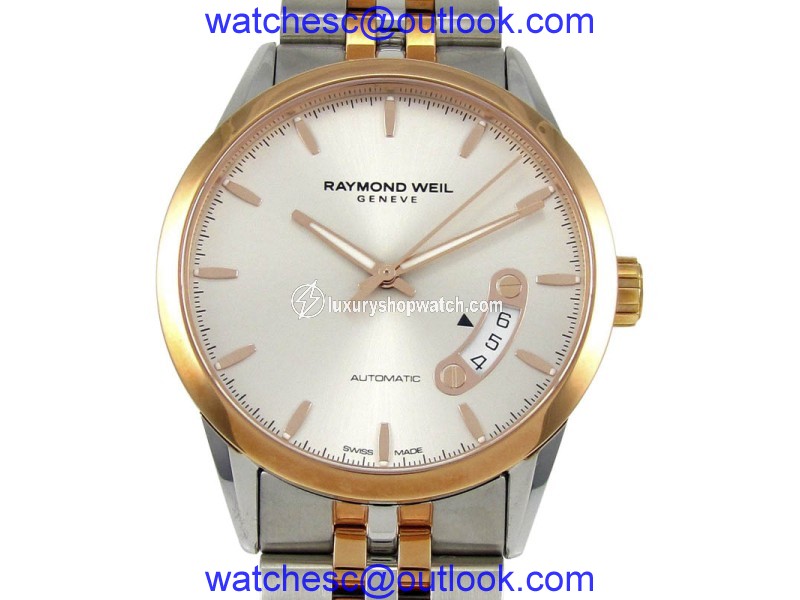 Raymond Weil Freelancer 2770-SP5-65011 Stainless Steel & Rose Gold Automatic 38mm Mens Watch Raymond Weil