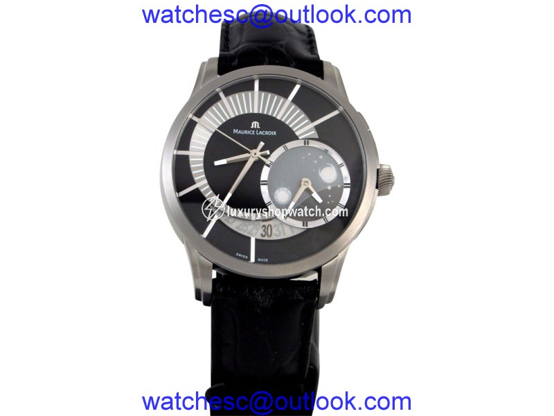 Maurice Lacroix Pontos Decentrique PT6108-TT031-391 Titanium 45mm Mens Watch MAURICE LACROIX