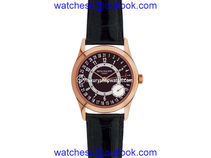 Patek Philippe Calatrava 6000R 18K Rose Gold 37mm Mens Watch Patek Philippe