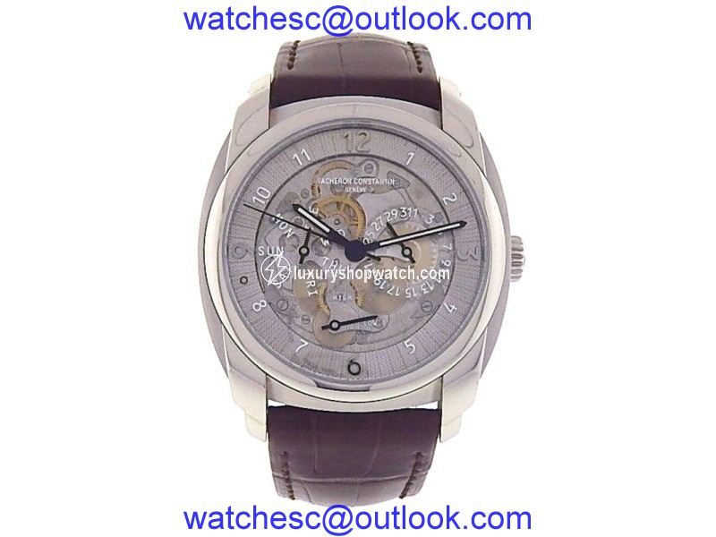 Vacheron Constantin Quai de l��Ile Day Date 85050 Palladium Skeleton 41mm Mens Watch Vacheron Constantin