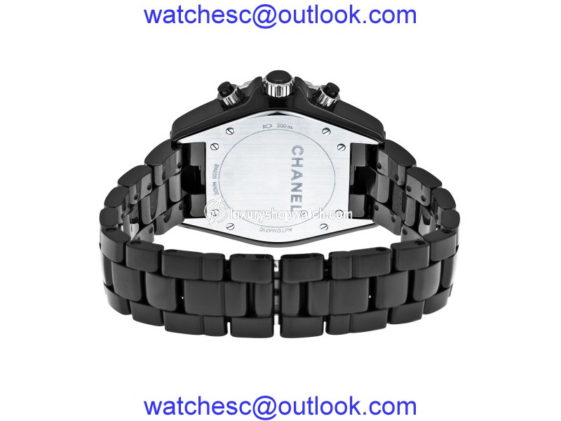 J12 Black Ceramic Unisex Watch 38mm Automatic Chanel