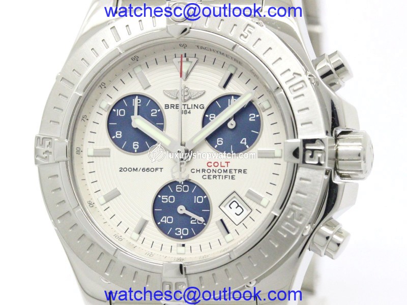 Breitling Colt Chronograph Stainless Steel Quartz Mens Watch Breitling