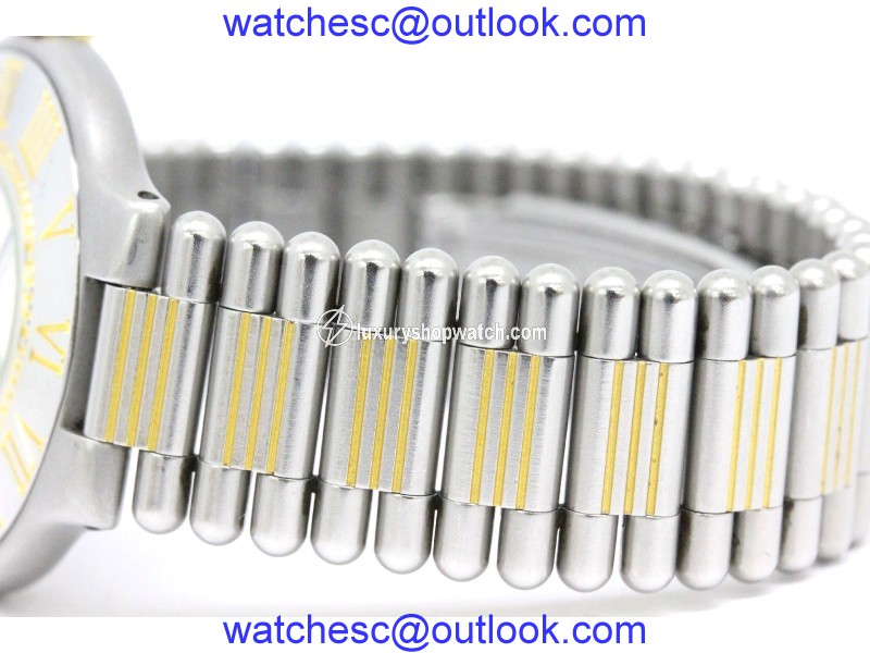 Cartier Must 21 Stainless Steel and Gold Plated Quartz Unisex Watch Cartier