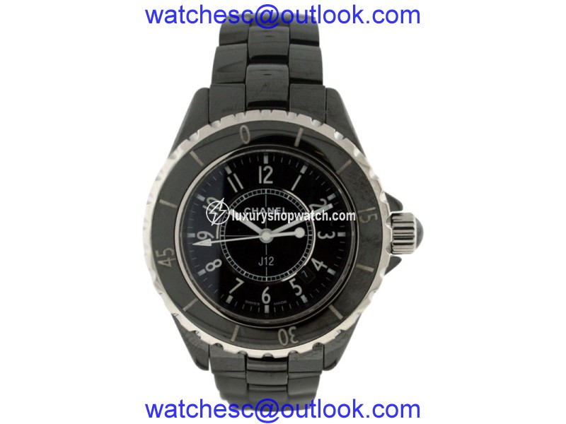 Chanel J12 Black Ceramic 33mm Date Watch Chanel