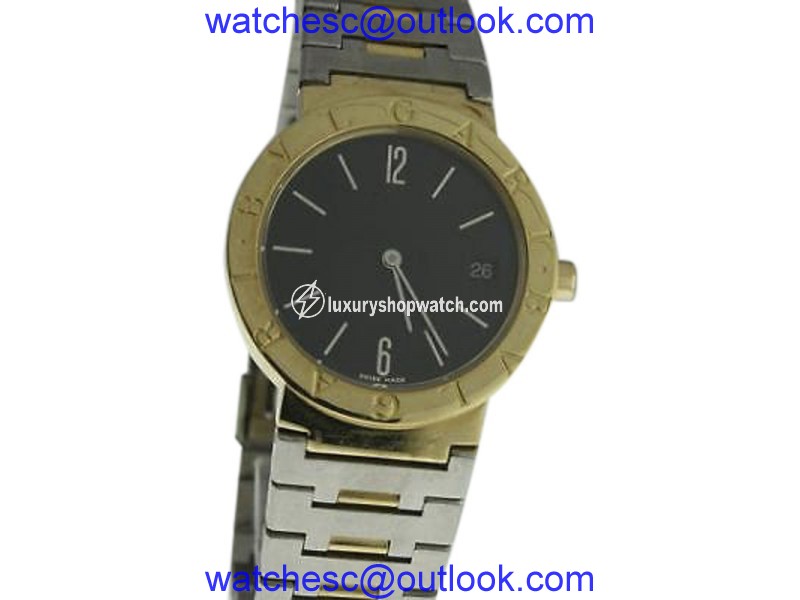 Bulgari 18K Yellow Gold & Stainless Steel 33mm Womens Watch Bvlgari