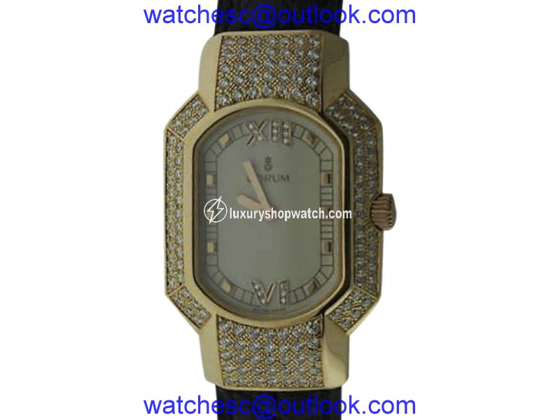 Corum Rue de la Paix 18K Yellow Gold with Diamond Womens Watch Corum