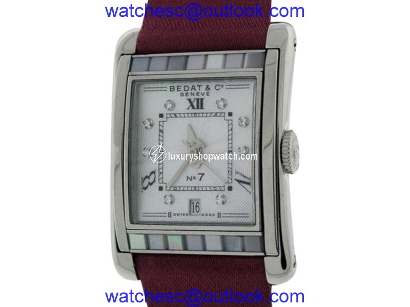 Bedat & Co. No.7 Stainless Steel Mother of Pearl & Diamonds Womens Watch Bedat & Co