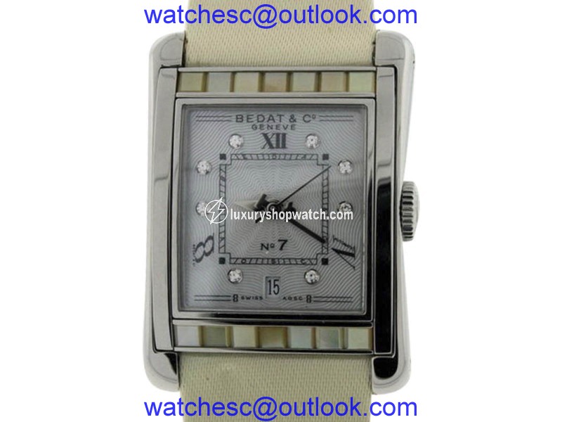 Bedat & Co. No.7 Stainless Steel With Mother of Pearl & Diamonds Womens Watch Bedat & Co