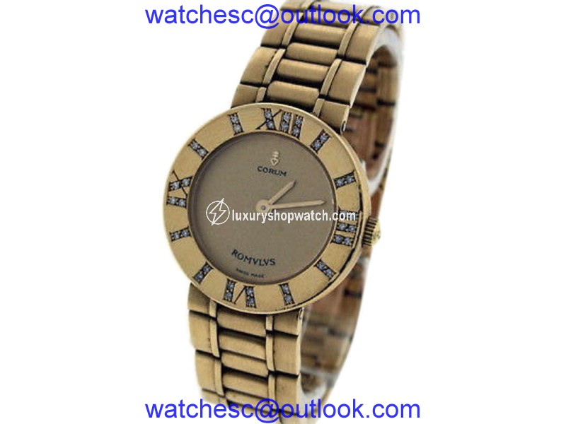 Corum Romvlvs 18K Yellow Gold & Diamond 26mm Watch Corum