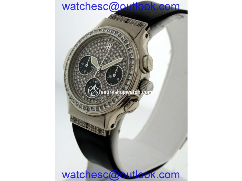 Hublot Chronograph 18K White Gold Diamond 36mm Watch Hublot