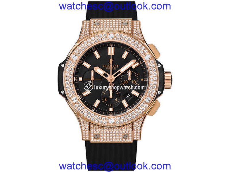 Hublot Big Bang 301.PX.1180.RX.1704 18K Rose Gold with Gold Dial 44mm Mens Watch Hublot