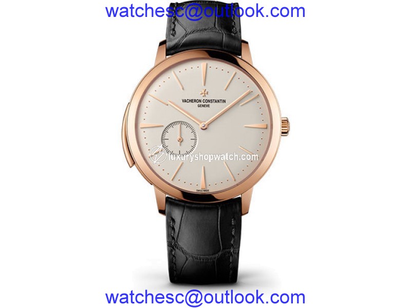 Vacheron Constantin Patrimony 30110/000R-9793 18K Pink Gold & Leather with Opaline Dial 41mm Mens Watch Vacheron Constantin