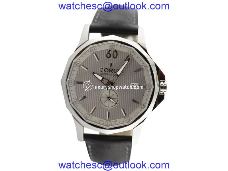Corum Admirals Cup Legend Stainless Steel Leather Strap Watch Corum