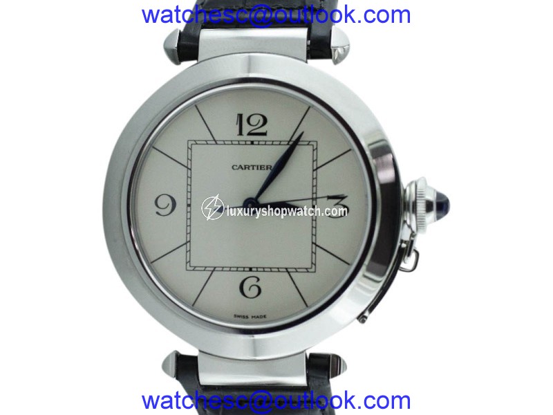 Cartier Pasha Stainless Steel & Leather 42mm Watch Cartier
