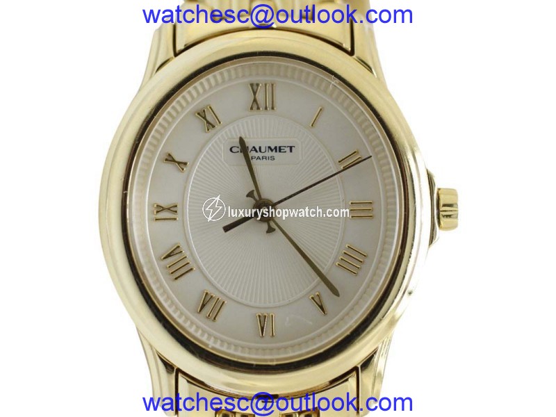 Chaumet 18K Yellow Gold Quartz Timepiece Bracelet Womens Watch Chaumet