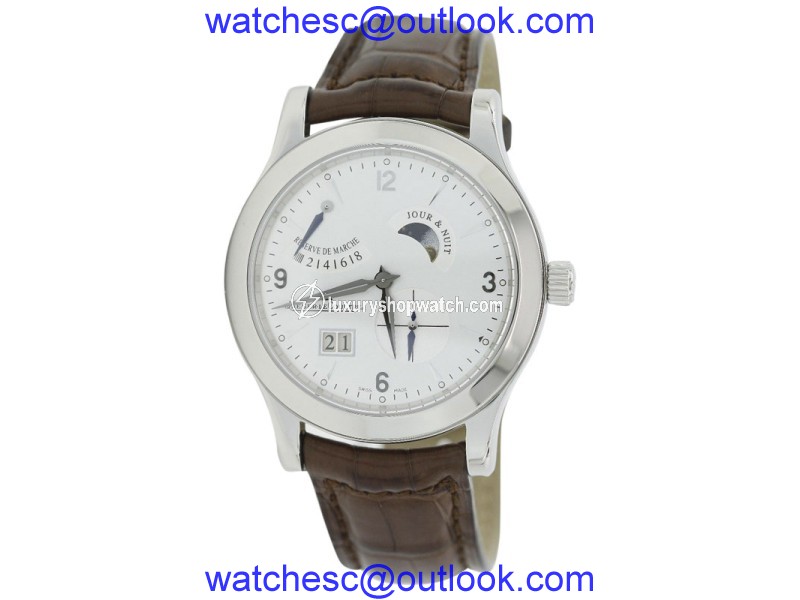 Jaeger LeCoultre Master Control 146.8.17.S Stainless Steel Leather Manual 41.5mm Mens Watch Jaeger-LeCoultre
