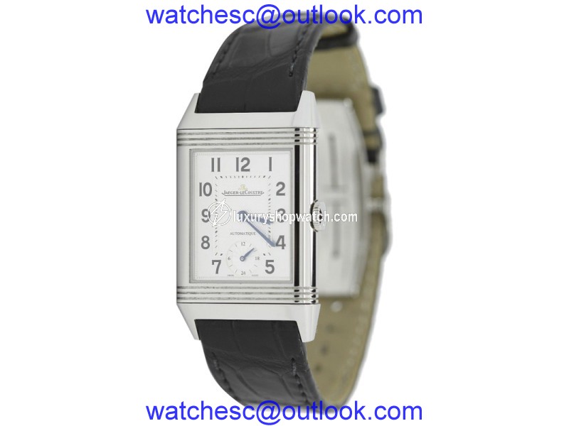 Jaeger LeCoultre Reverso Q3808420 Stainless Steel & Leather Automatic 27mm Mens Watch Jaeger LeCoultre