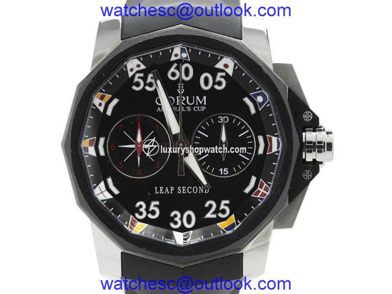 Corum Admirals Cup 895.931.06 Limited Edition Leap Seconds Chronograph 48mm Watch Corum
