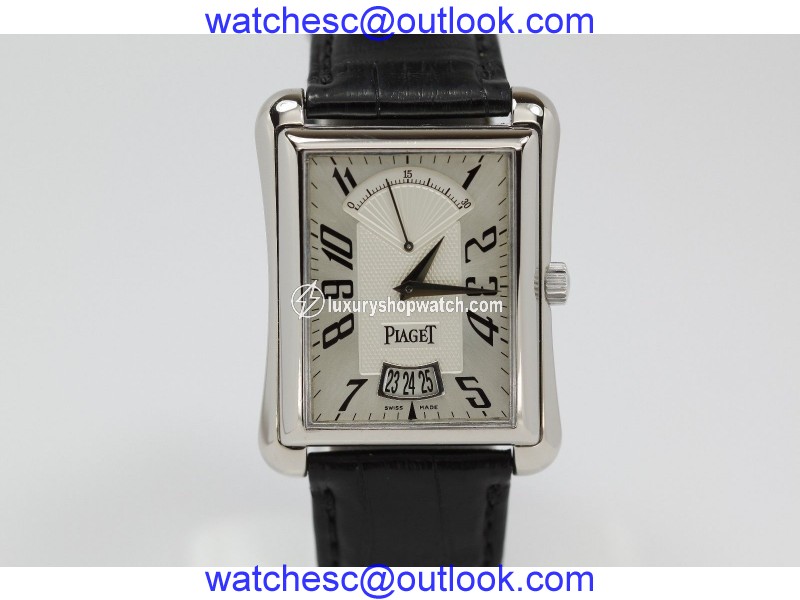 Piaget Emperador P10108 Retrograde 18K White Gold Watch Piaget