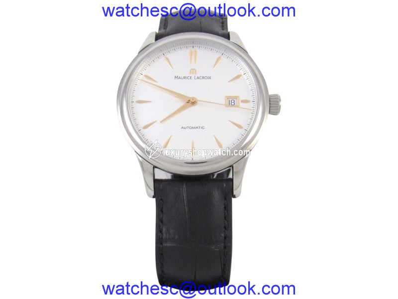 Maurice Lacroix Les Classiques Stainless Steel / Leather 40mm Mens Watch Maurice Lacroix