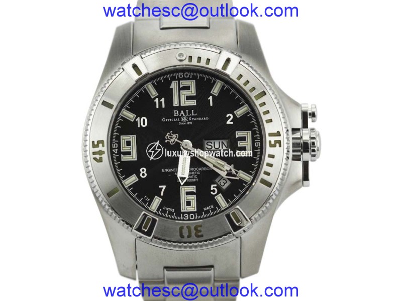 Ball Watch Co. Engineer Hydrocarbon DM1036A Stainless Steel Black Dial Automatic 44mm Mens Watch Ball Watch Co.