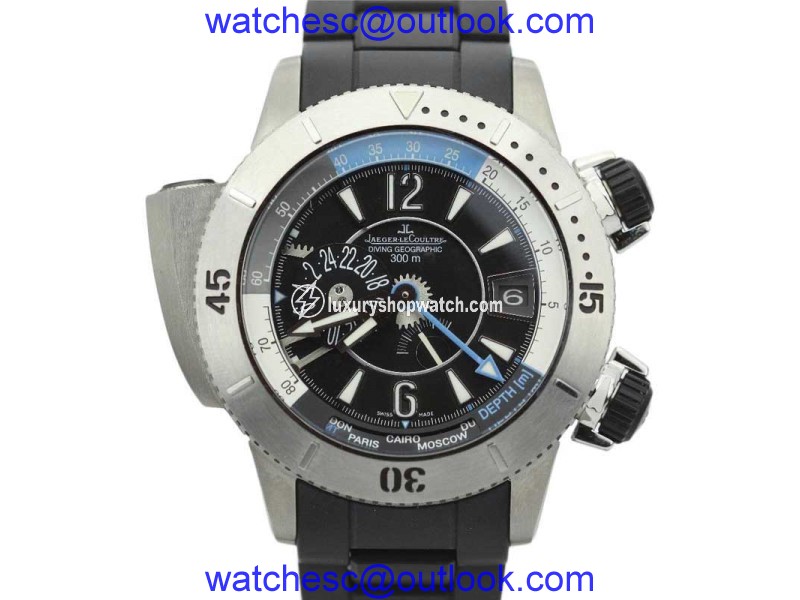 Jaeger LeCoultre Master Compressor Q185T770 Titanium & Rubber Automatic 46mm Mens Watch Jaeger LeCoultre