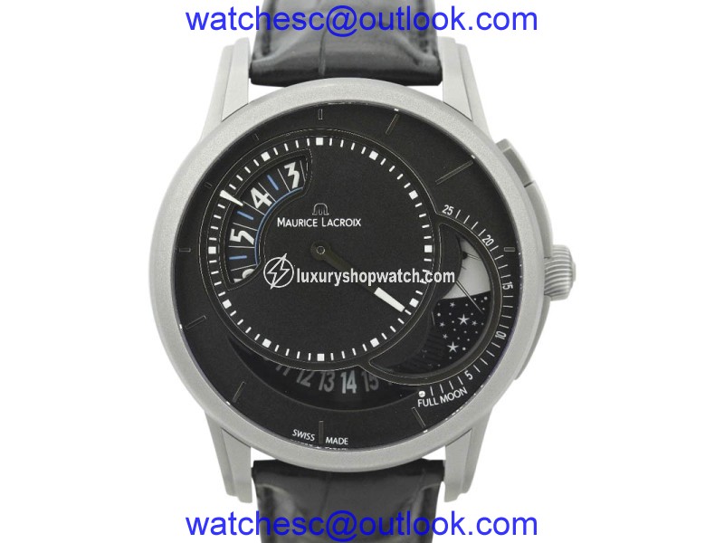 Maurice Lacroix Pontos Decentrique Moon Phase Limited Edition of 500 PT6218 Titanium 45mm Watch Maurice Lacroix