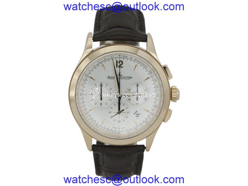 Jaeger LeCoultre Master Control Q1532420 18K Rose Gold Chronograph 40mm Mens Watch Jaeger-LeCoultre