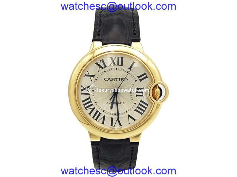 Cartier Ballon Bleu W6900456 18K Yellow Gold Automatic 37mm Unisex Watch Cartier