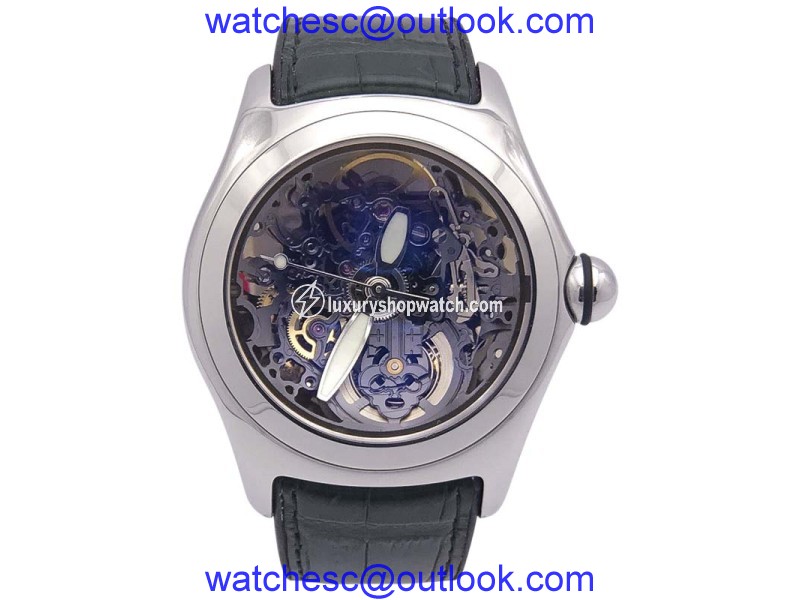 Corum Bubble Skeleton 082.150.20 Stainless Steel Automatic 45mm Mens Watch Corum