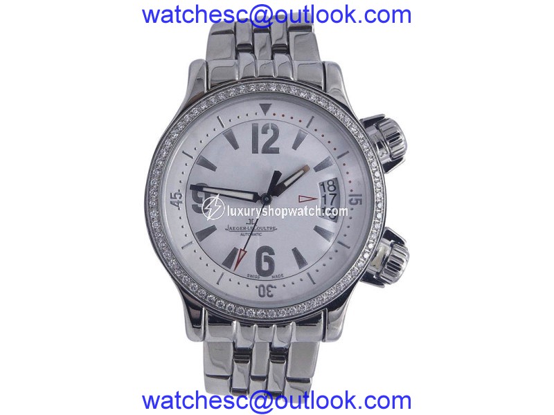Jaeger LeCoultre Master Compressor 148.8.60 Stainless Steel Automatic Diamond Bezel 37mm Womens Watch Jaeger-LeCoultre