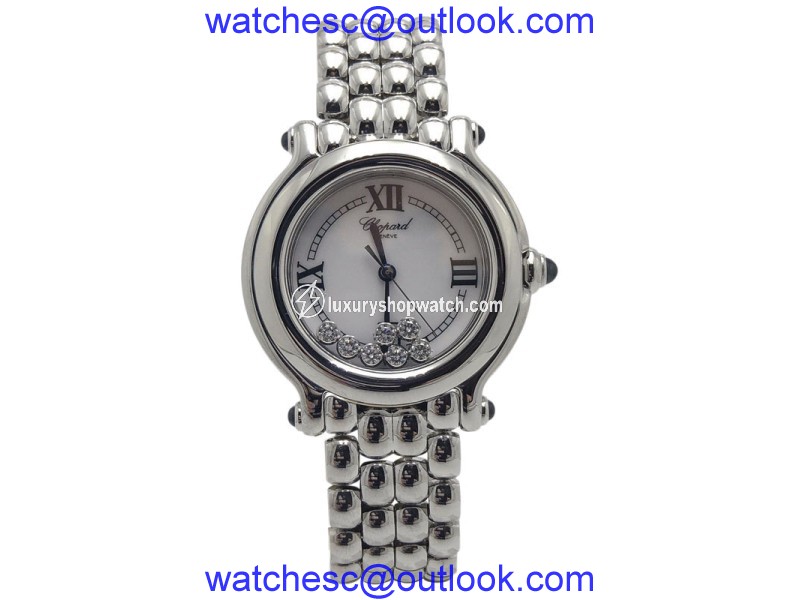 Chopard Happy Sport 278236-3005 Stainless Steel wDiamonds Quartz 32mm Womens Watch Chopard