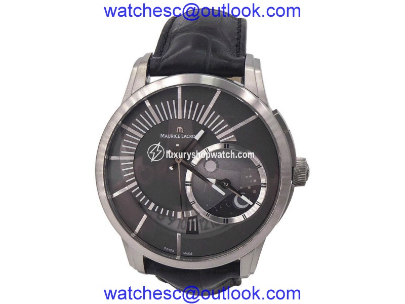 Maurice Lacroix Pontos Decentrique PT6108 Titanium 45mm Mens Watch Maurice Lacroix