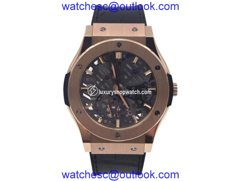 Hublot Classic Fusion Skeleton 5450X.0180.LR.PLP 18K Rose Gold 42mm Unisex Watch Hublot