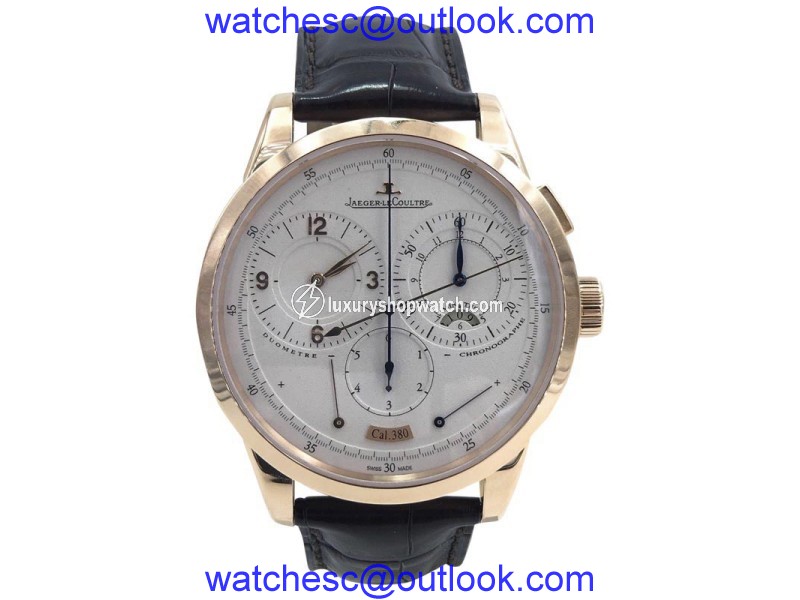 Jaeger LeCoultre Duometre 167108 Chronograph 18K Rose Gold 42mm Mens Watch Jaeger-LeCoultre