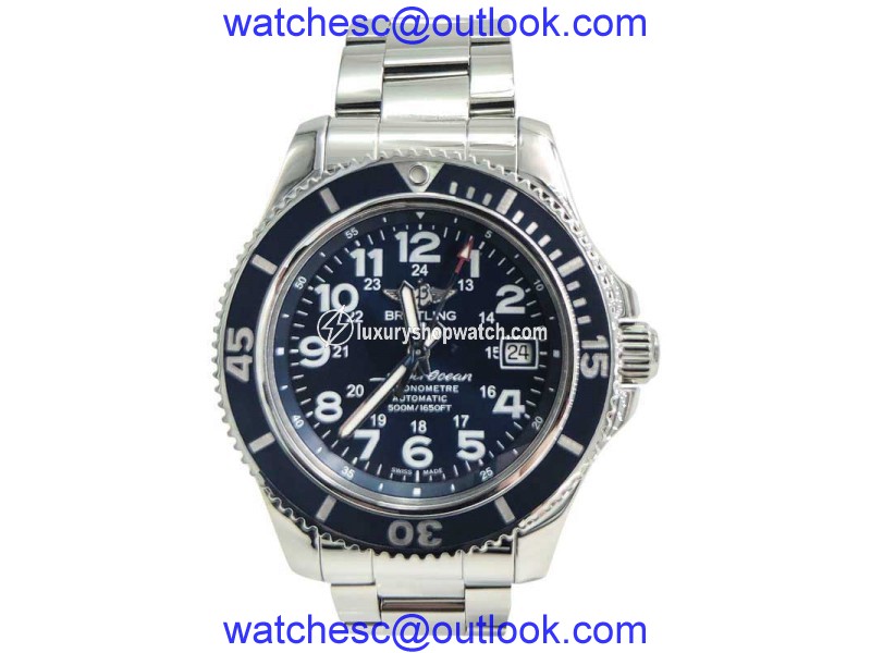 Breitling SuperOcean II A17365D1 Stainless Steel Blue Dial Automatic 42mm Mens Watch Breitling