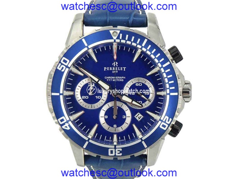 Perrelet Seacraft 777 Diver A1054-3 Stainless Steel Automatic 45mm Mens Watch Perrelet