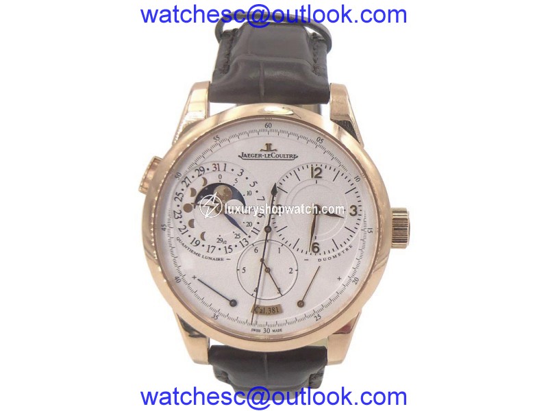 Jaeger LeCoultre Duometre Lunaire 6042521 18K Rose Gold 39mm Mens Watch Jaeger-LeCoultre