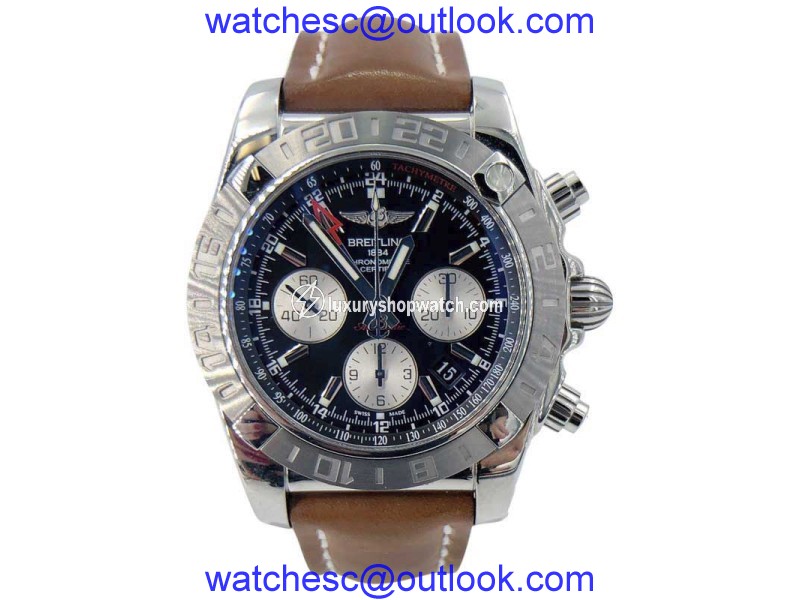 Breitling Chronomat GMT AB042011/BB56 on Leather Strap 44mm Mens Watch Breitling