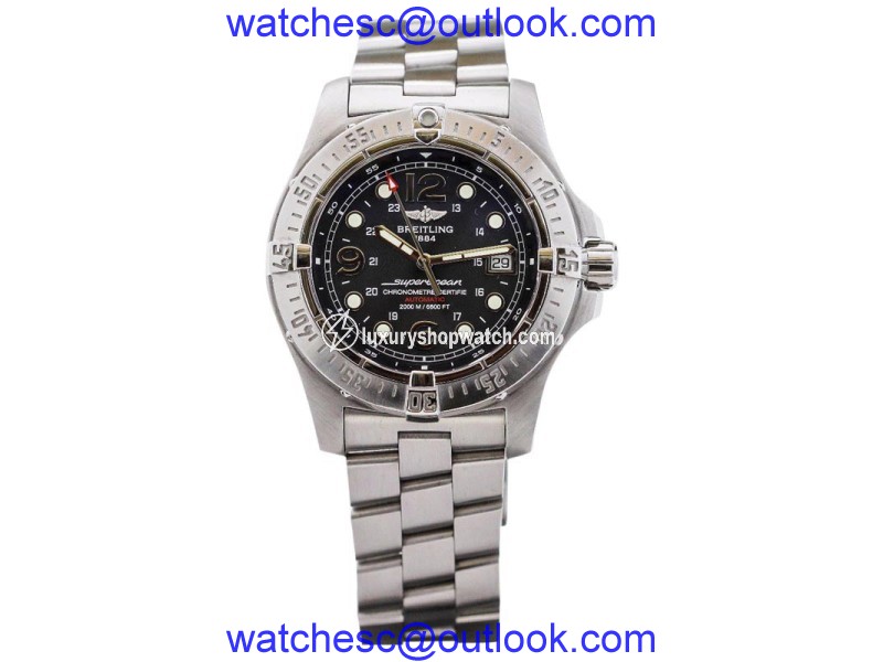 Breitling Aeromarine SuperOcean A17390 Stainless Steel 44mm Mens Watch Breitling