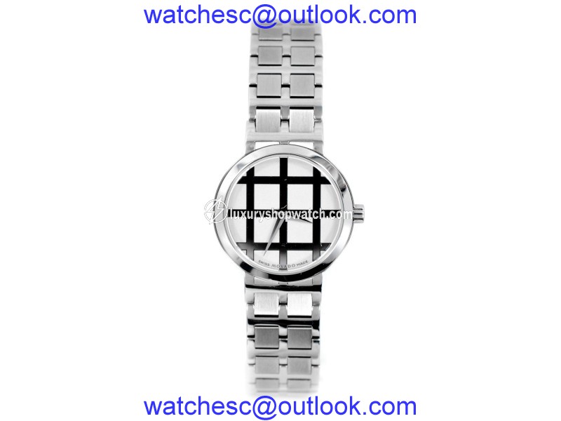 NEW Movado 0605767 84 A1 Square Pattern Silver Dial Quartz Women's Watch Movado