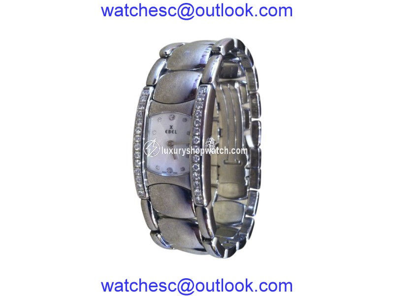 Ebel Beluga Manchette Stainless Steel & Mother of Pearl Dial 19.13mm Womens Watch Ebel