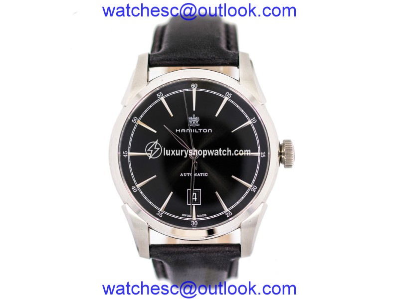 Hamilton Spirit Of Liberty Stainless Steel Automatic Black Dial Date Men's Hamilton