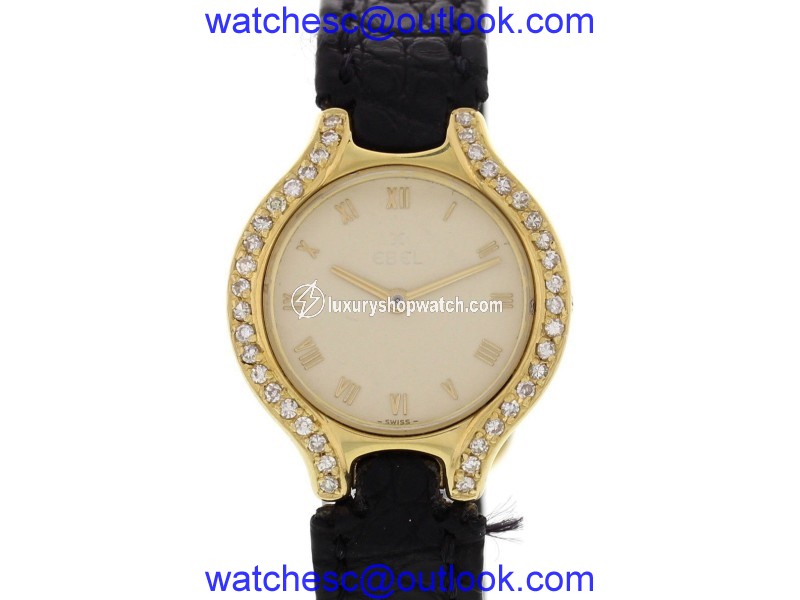 Ebel 18k Yellow Gold w/ Diamonds Womens Watch Ebel