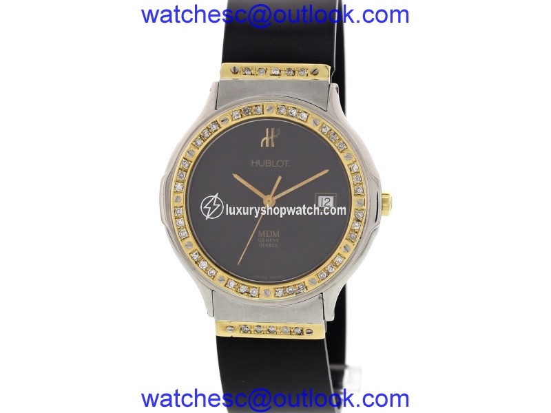 Hublot MDM Stainless Steel Diamond Mens Watch Hublot